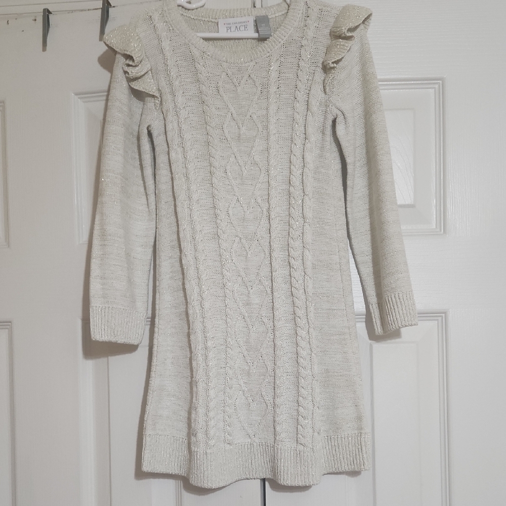 Place Kids Light Gray Knit Dress